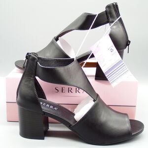 SERRA Women's Size 10 Black Open Toe Bootie Test Worn With Imperfections Damage